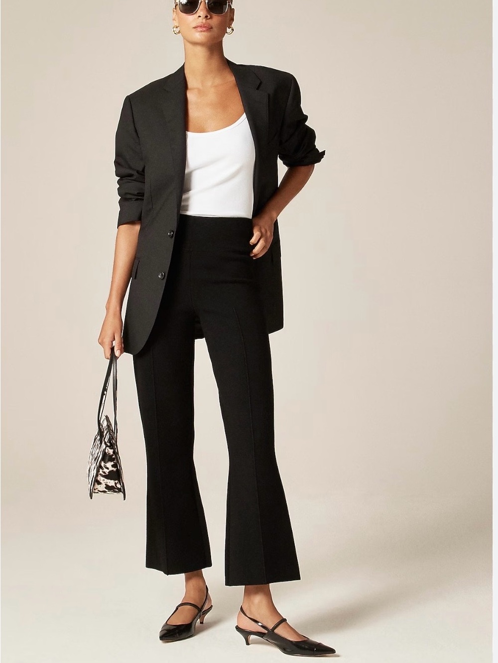 J.Crew Delaney Sweater Pant Black Medium
